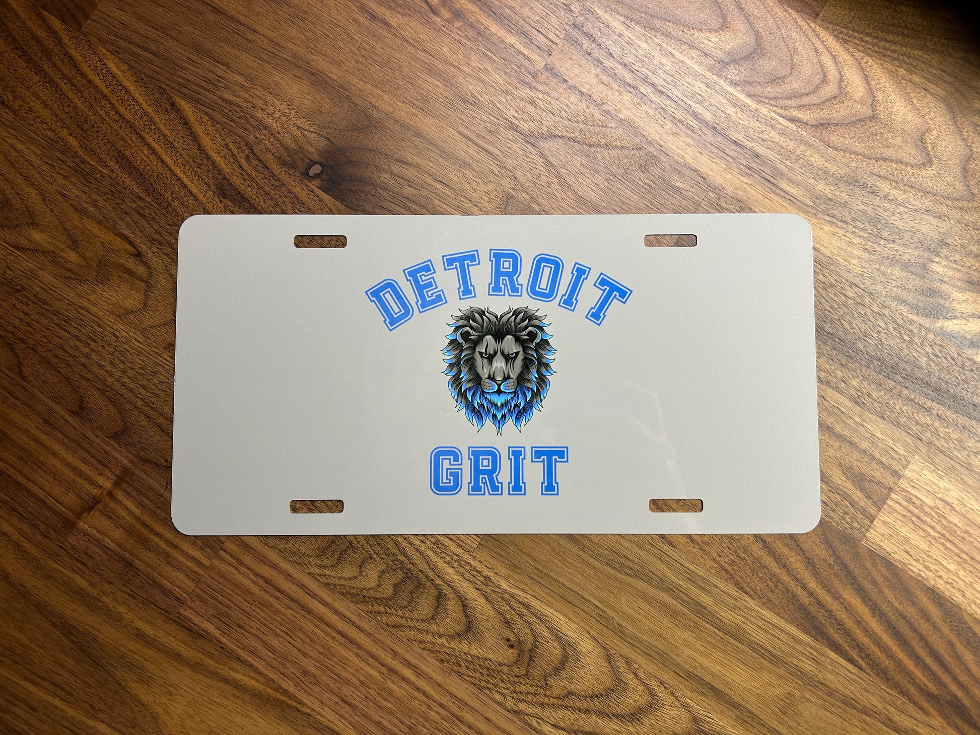 Detroit Lions Grit Vanity License Plate