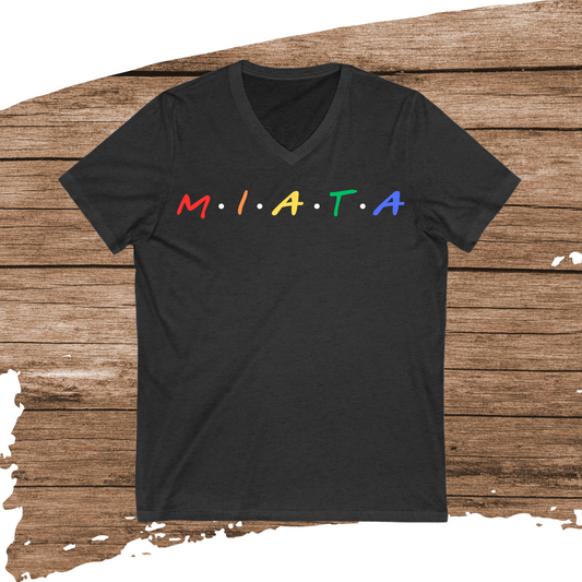 Colorful Miata Jersey Short Sleeve V-Neck Tee