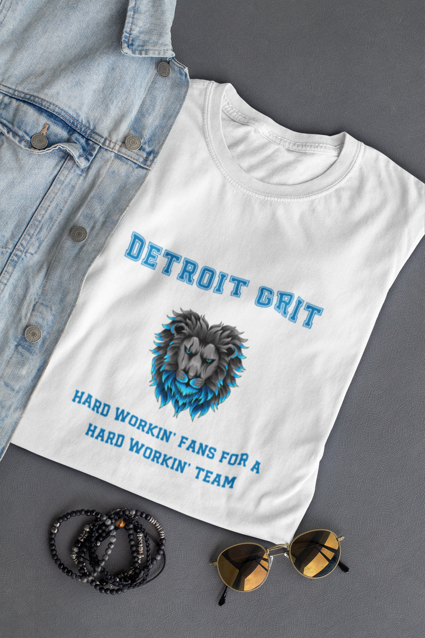 Detroit Lions Grit Fans Jersey Short Sleeve Tee