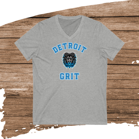 Detroit Lions Grit Jersey Short Sleeve V-Neck Tee