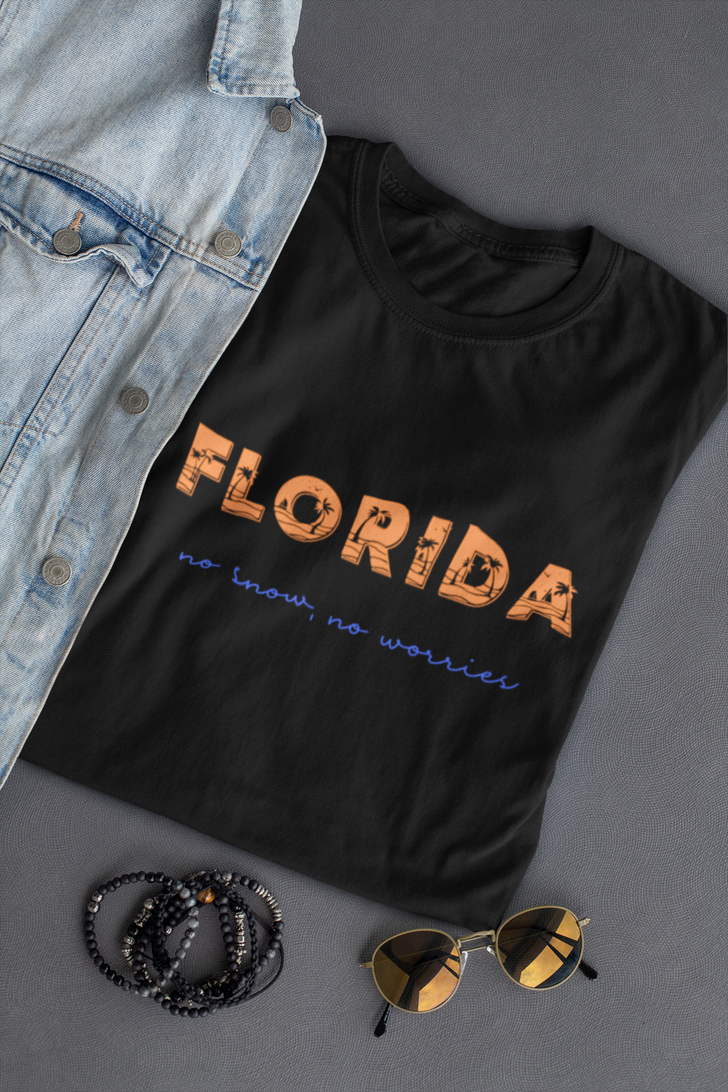 Florida No Snow No Worries v4 Jersey Short Sleeve Tee