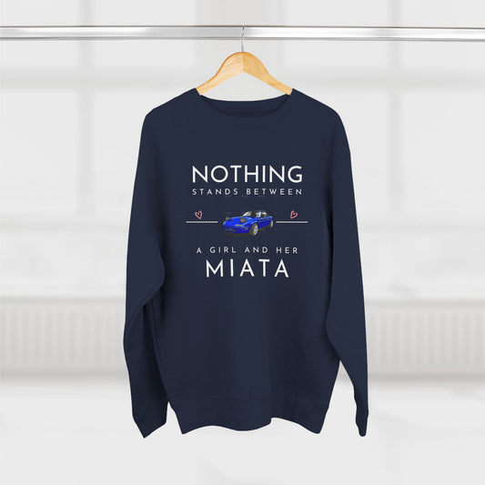 A Girl and Her Miata Premium Crewneck Sweatshirt