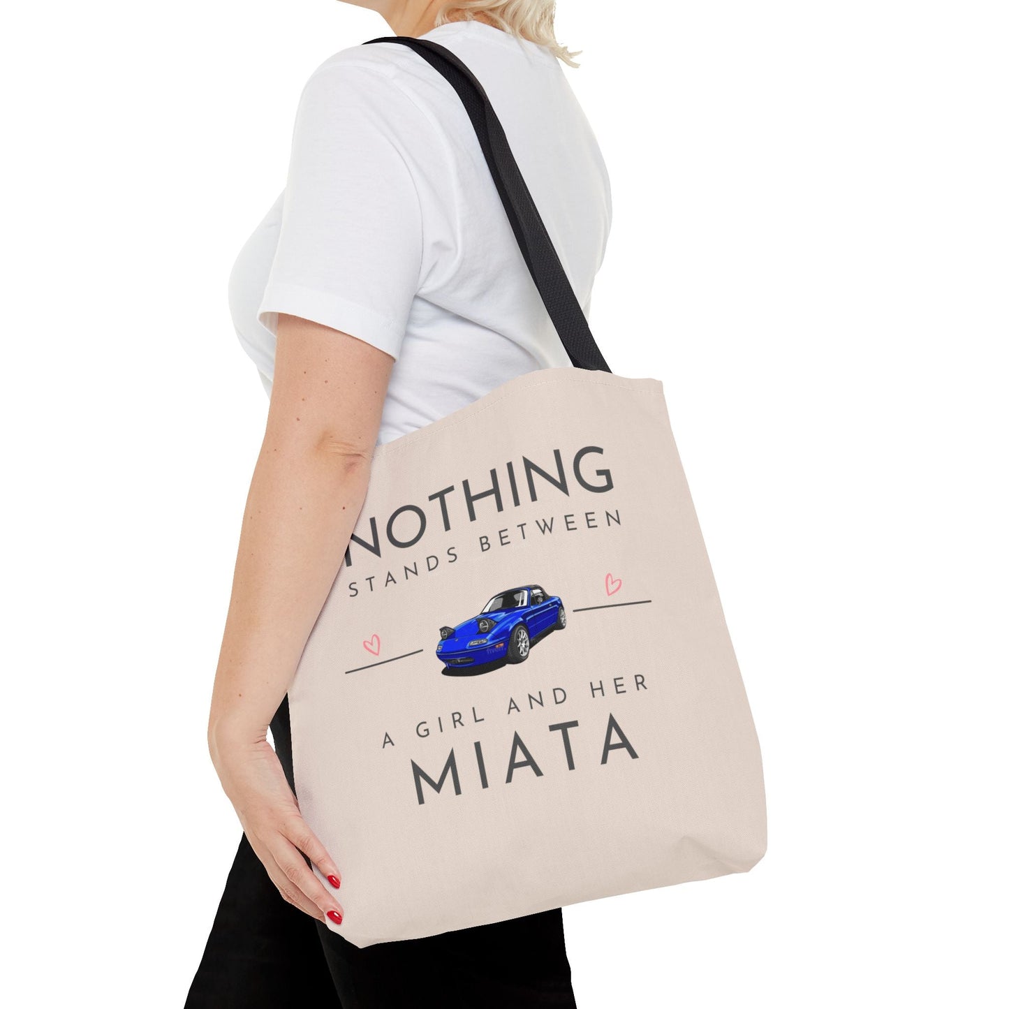 A Girl and Her Miata Tote Bag