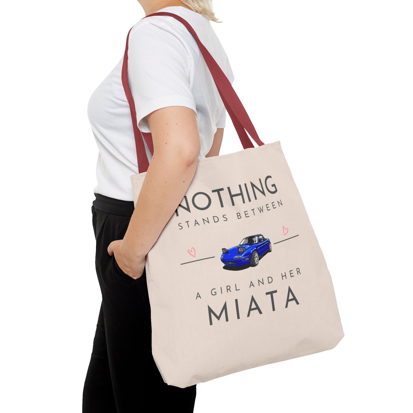 A Girl and Her Miata Tote Bag