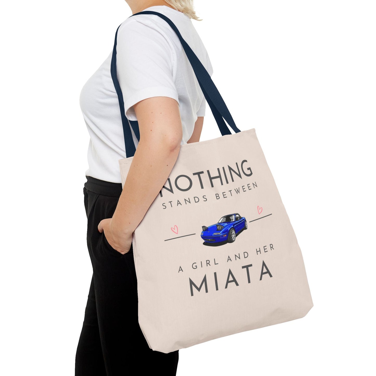 A Girl and Her Miata Tote Bag