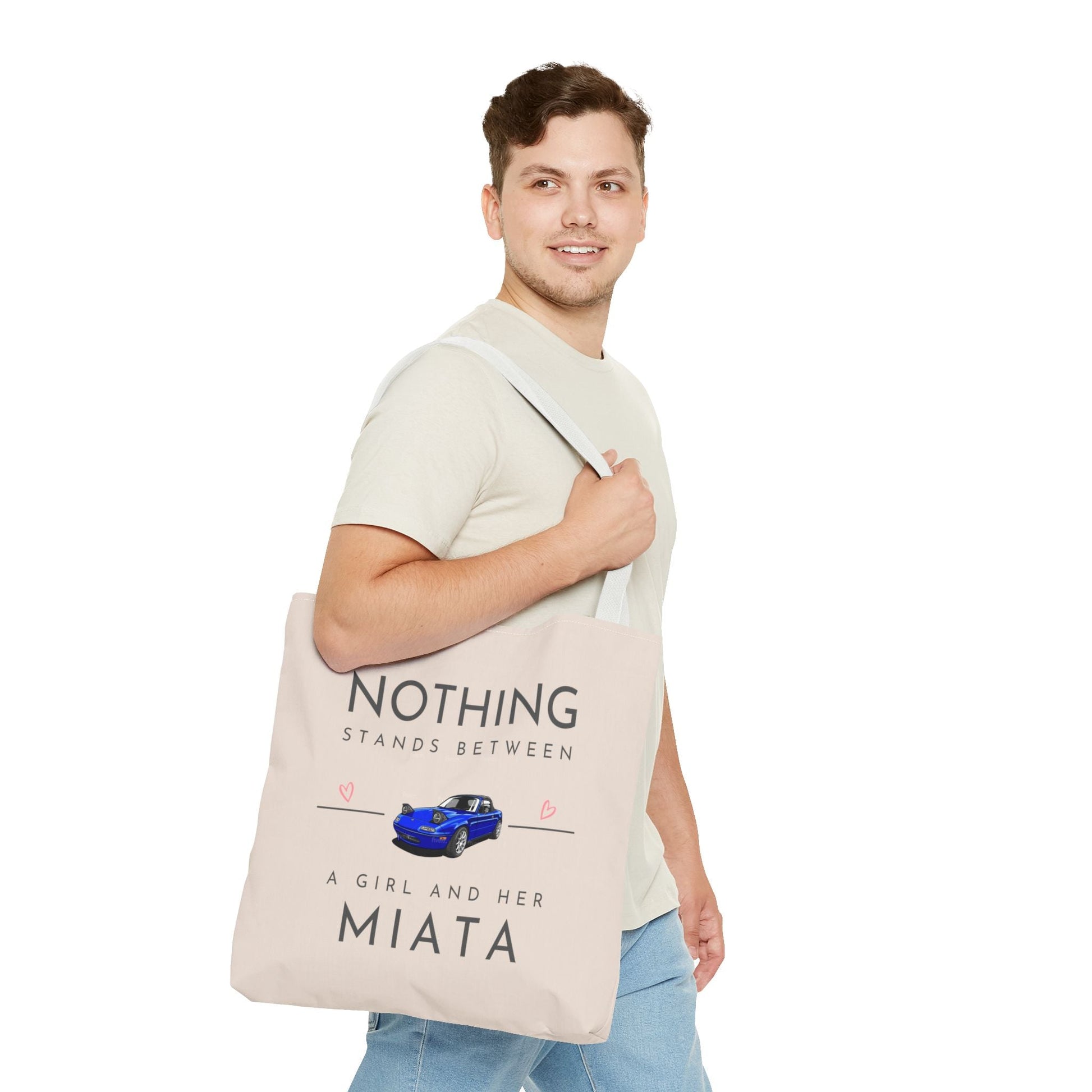 A Girl and Her Miata Tote Bag