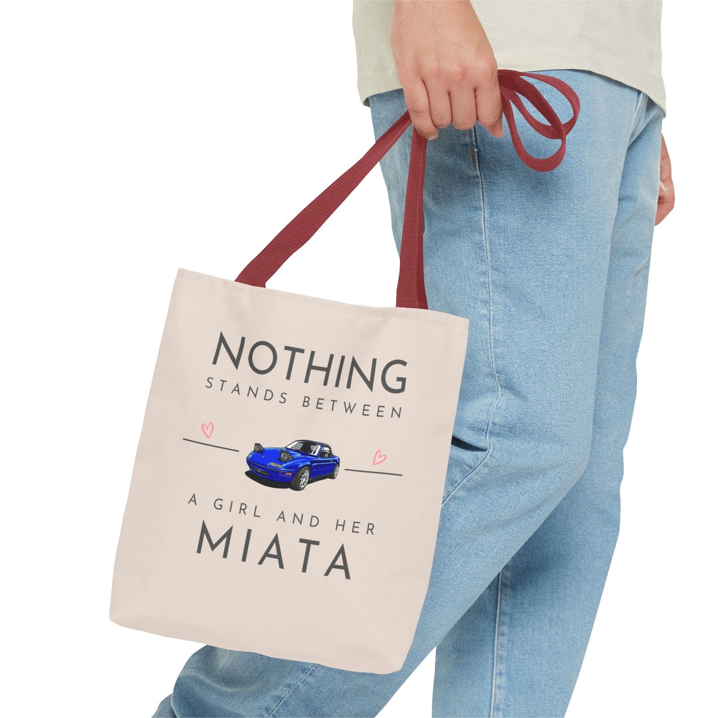 A Girl and Her Miata Tote Bag