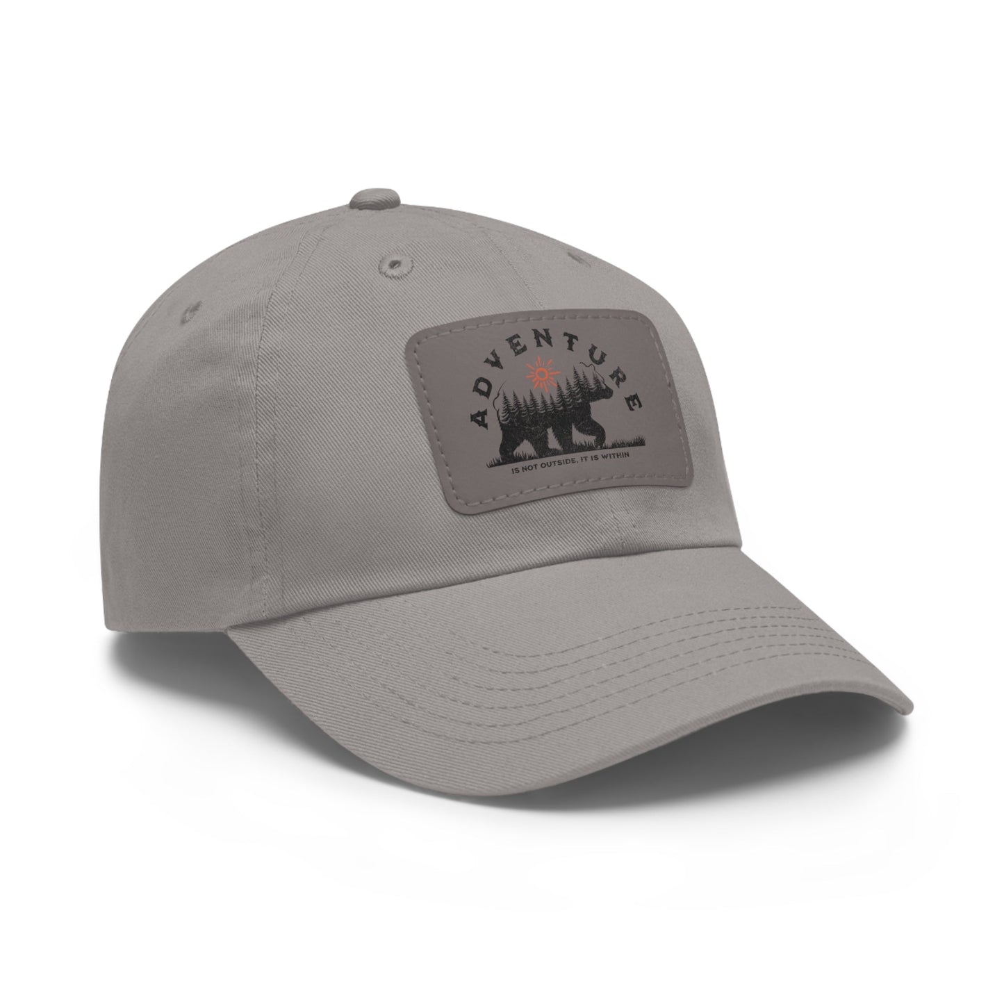 Adventure is Within Dad Hat with Leather Patch