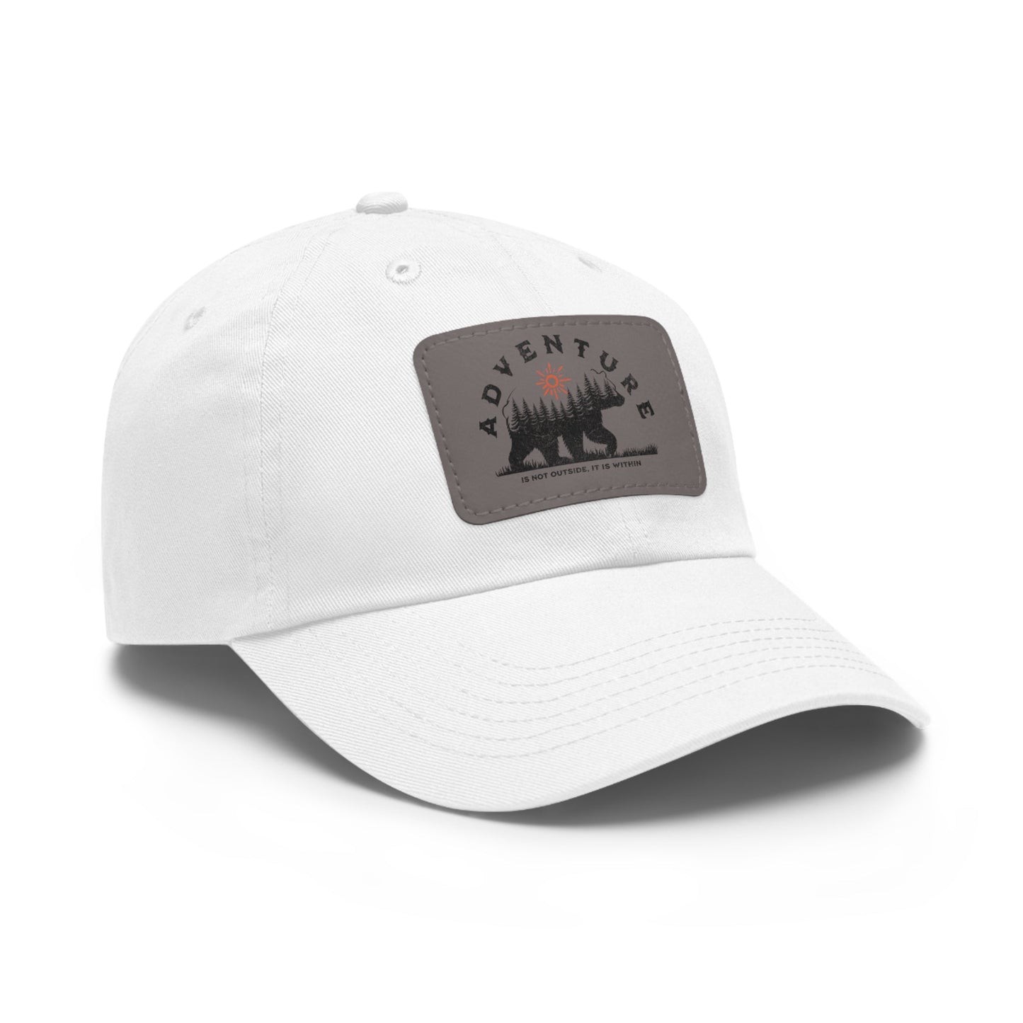 Adventure is Within Dad Hat with Leather Patch