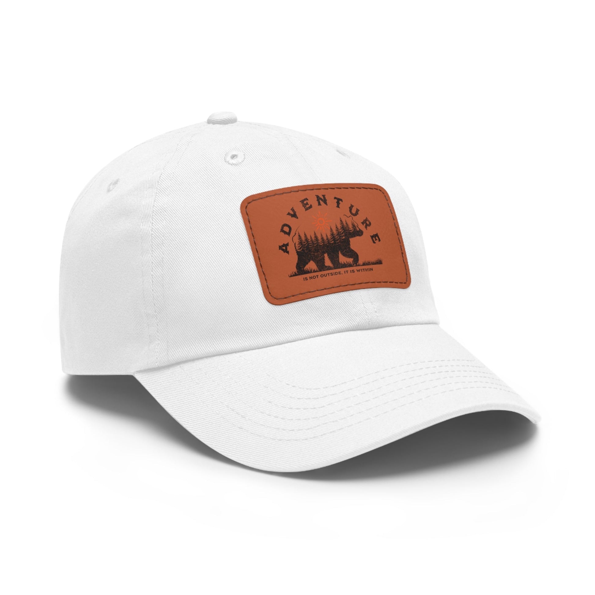 Adventure is Within Dad Hat with Leather Patch