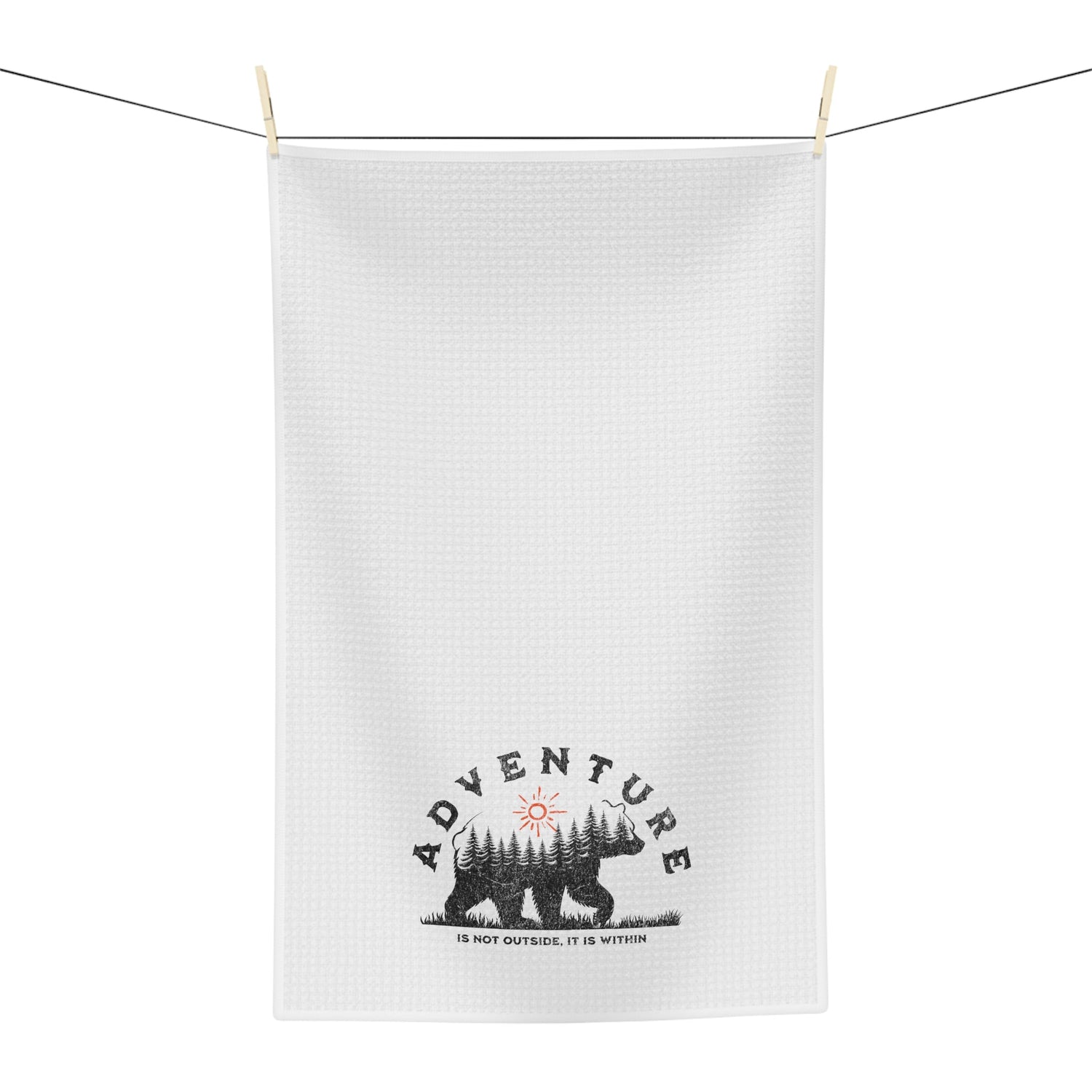 Adventure is Within Decorative Microfiber Tea Towel