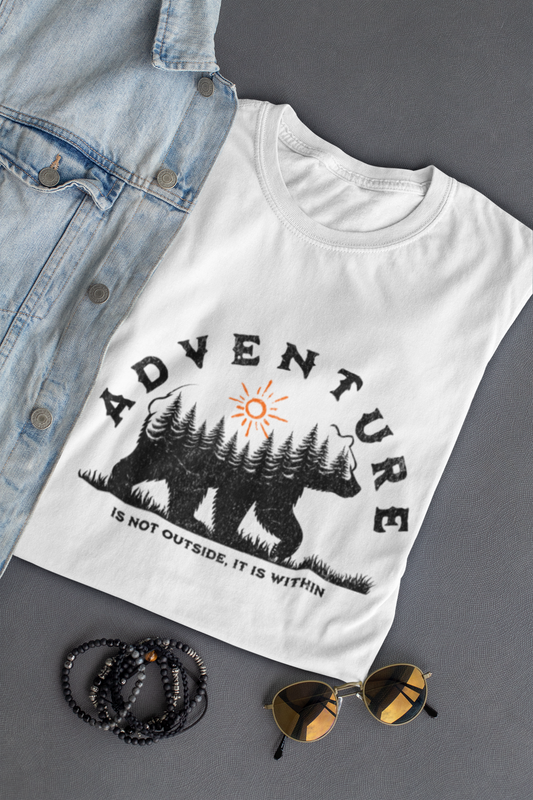 Adventure is Within Jersey Short Sleeve Tee