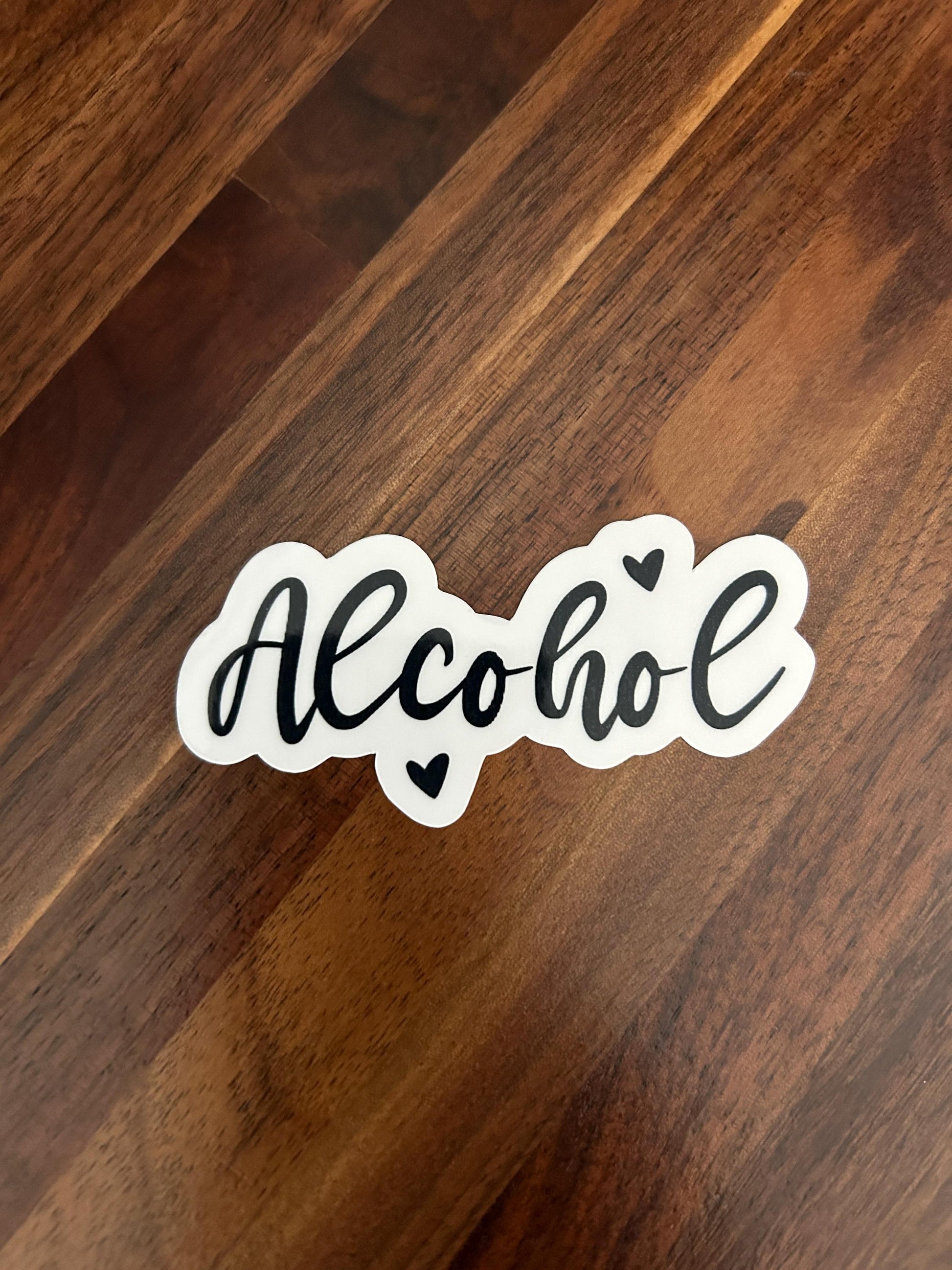 Alcohol Household Label Laminated Vinyl Sticker