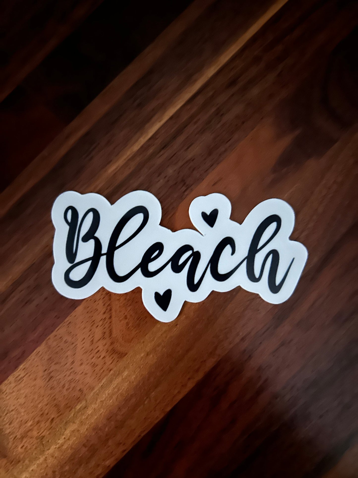 Bleach Household Label Laminated Vinyl Sticker