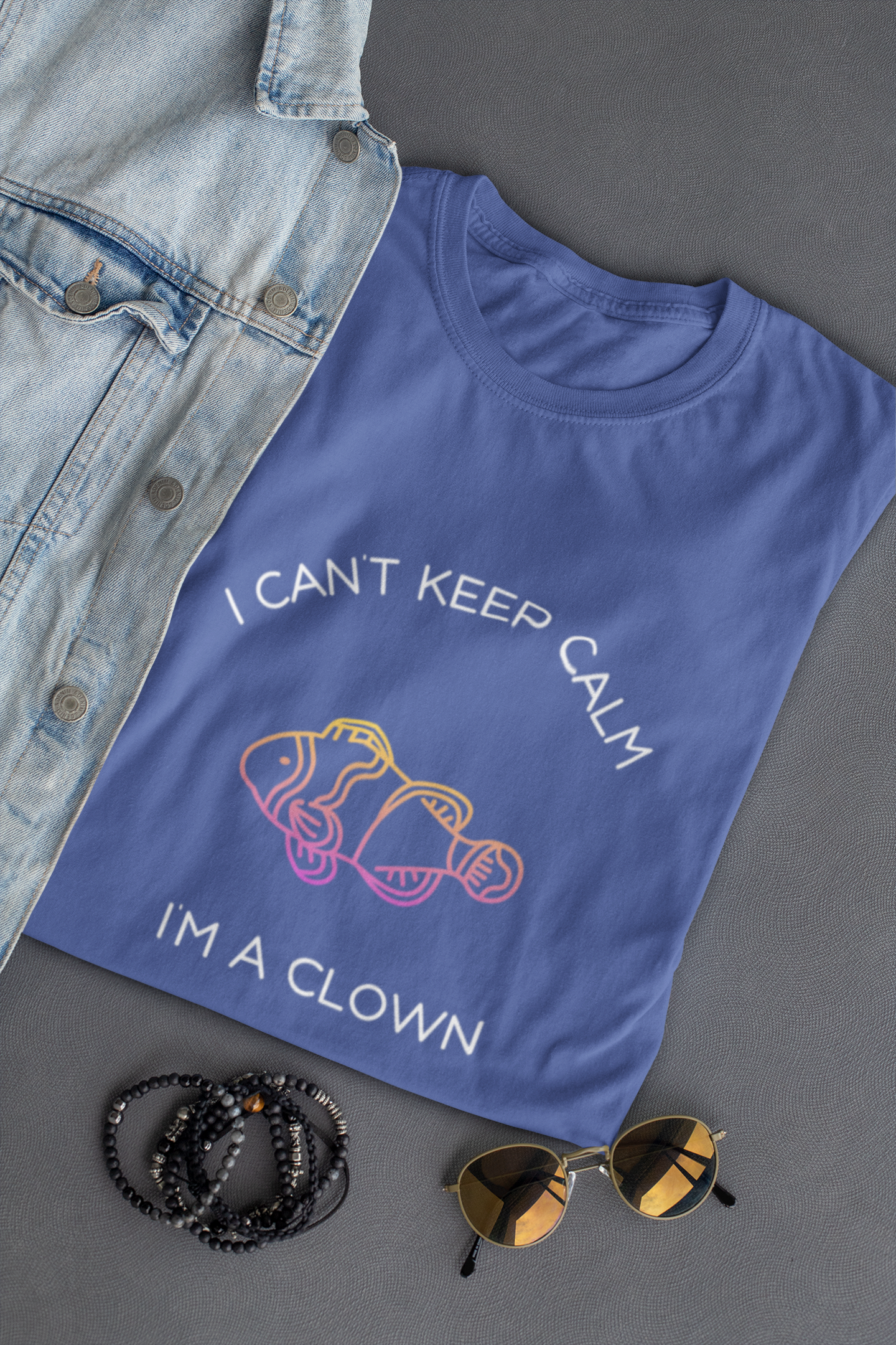 Can't Keep Calm Clownfish Jersey Short Sleeve Tee