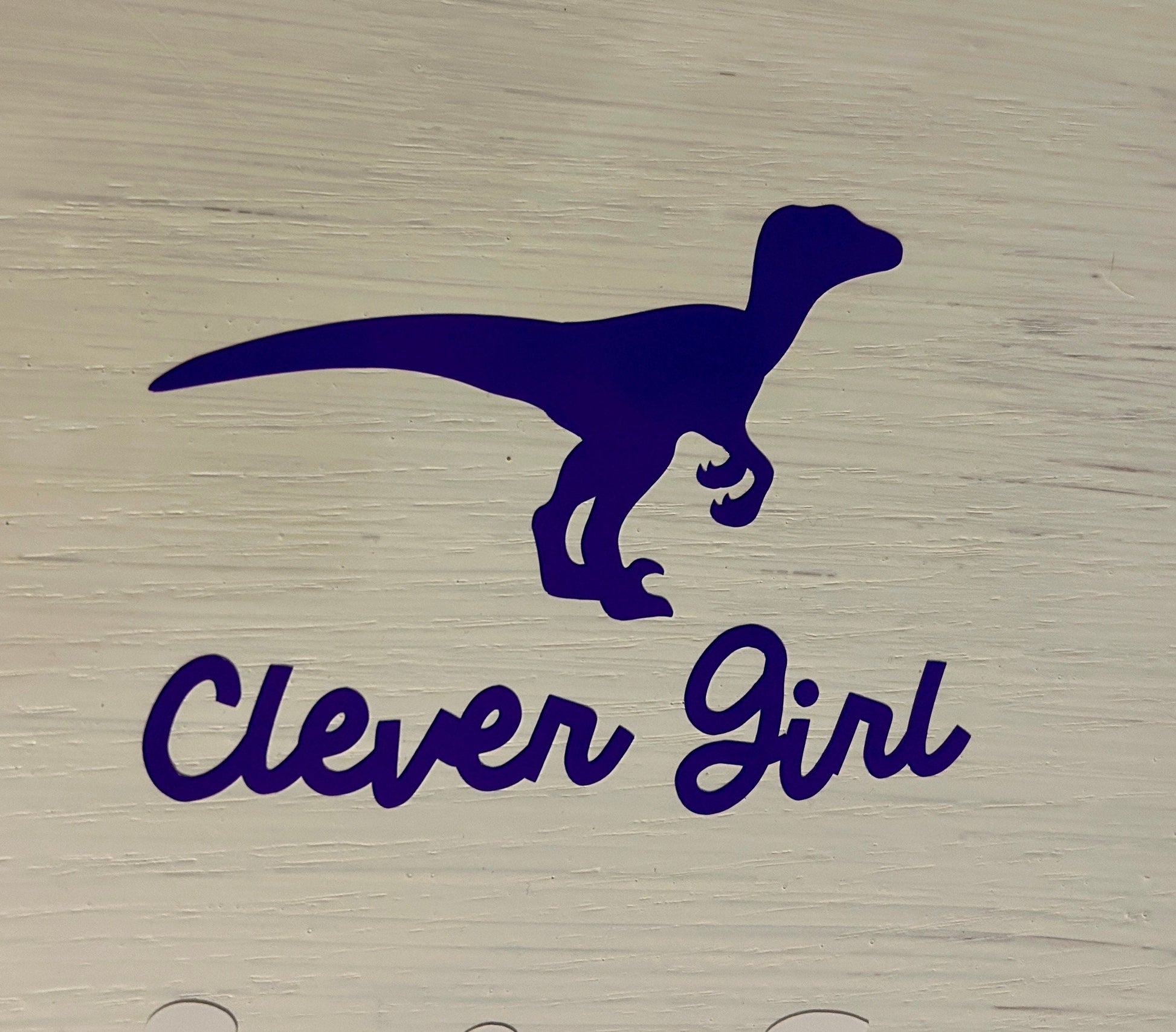 Clever Girl Velociraptor Dinosaur Vinyl Stickers