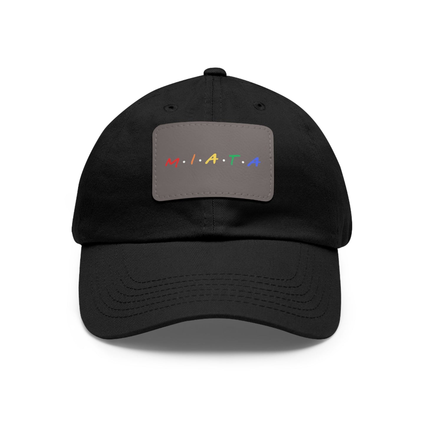 Colorful Miata Dad Hat with Leather Patch