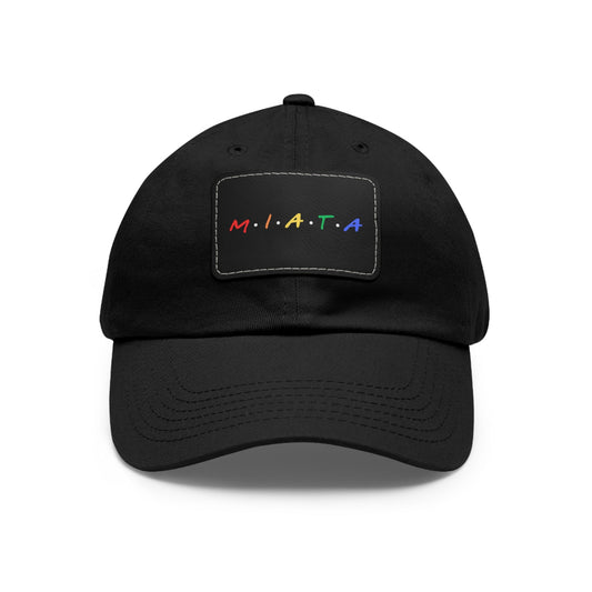 Colorful Miata Dad Hat with Leather Patch