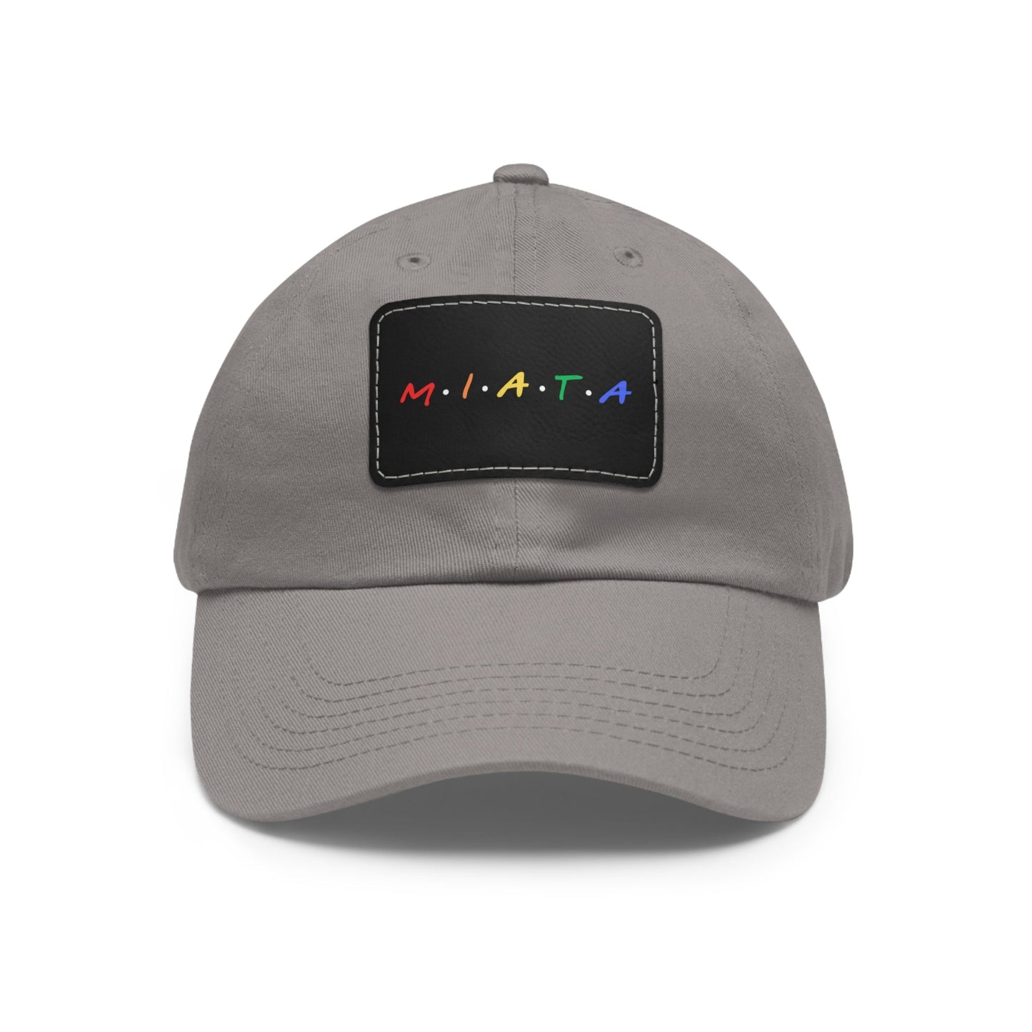 Colorful Miata Dad Hat with Leather Patch