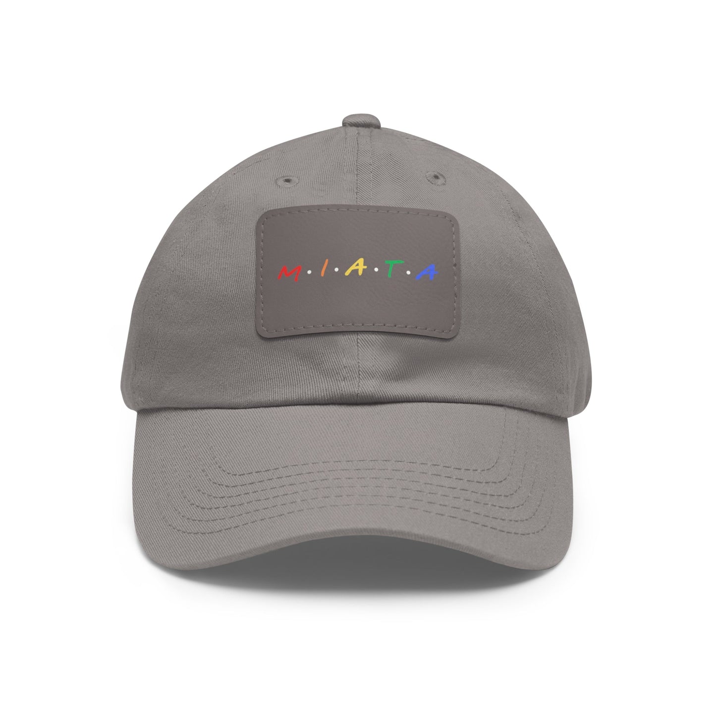 Colorful Miata Dad Hat with Leather Patch