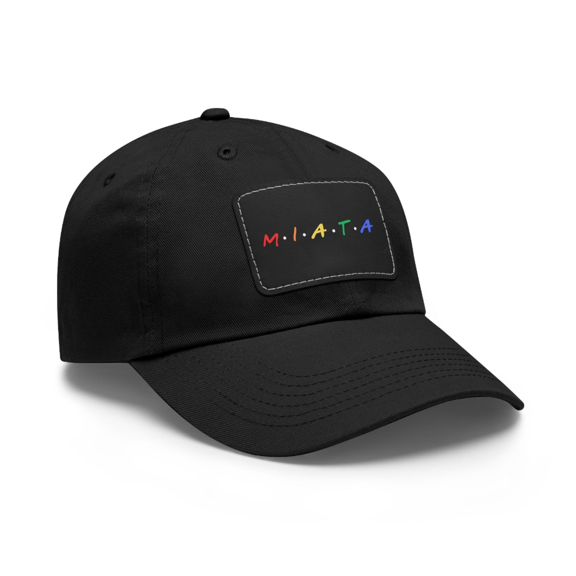 Colorful Miata Dad Hat with Leather Patch