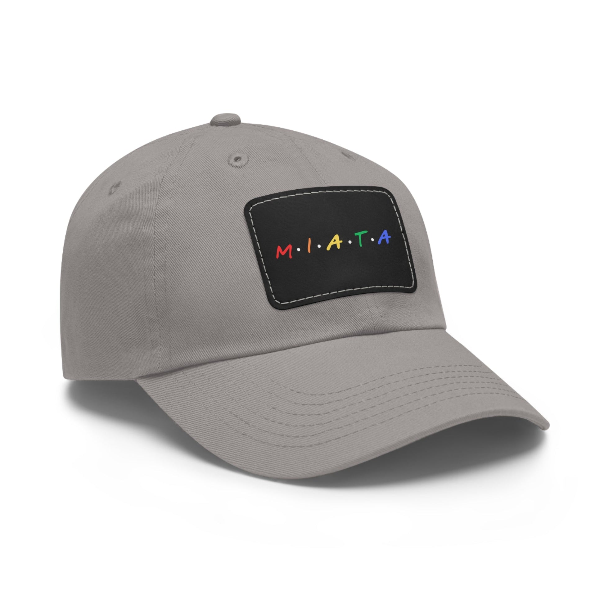 Colorful Miata Dad Hat with Leather Patch