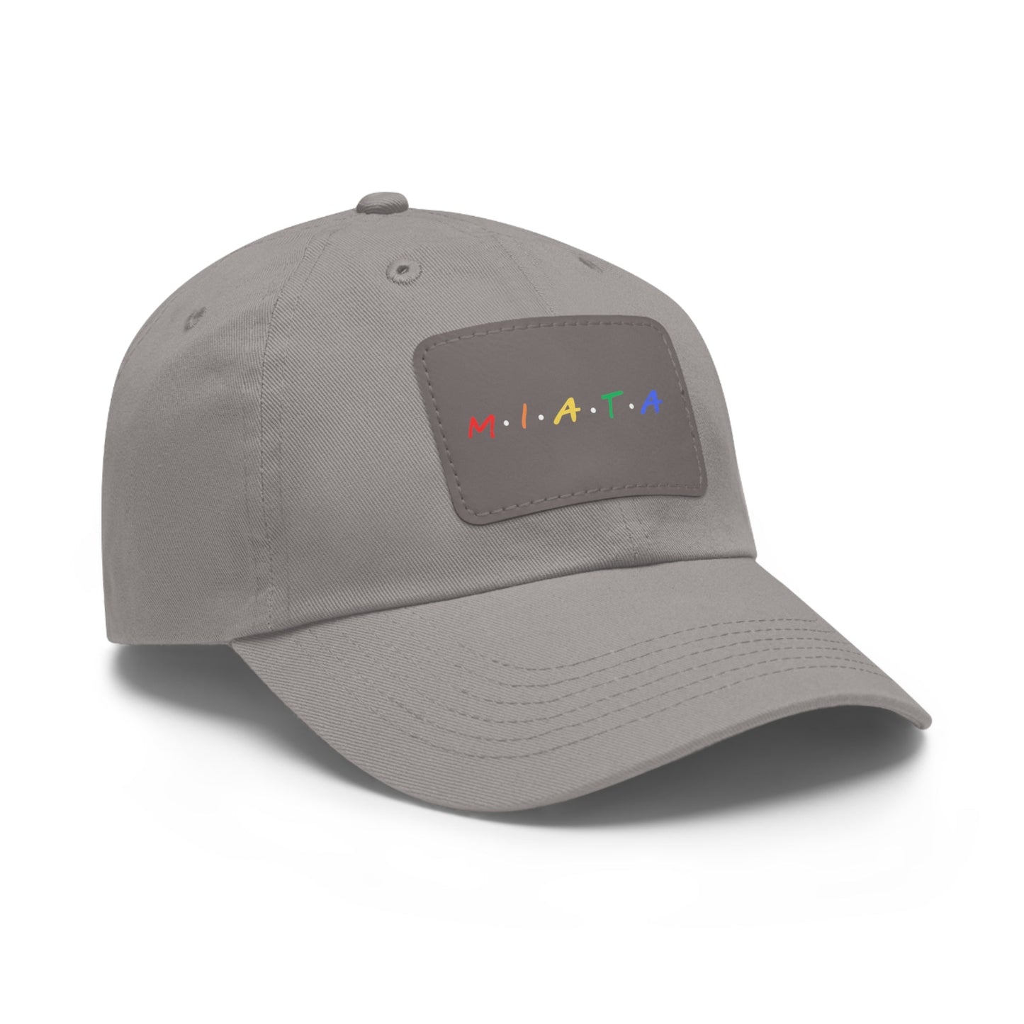 Colorful Miata Dad Hat with Leather Patch