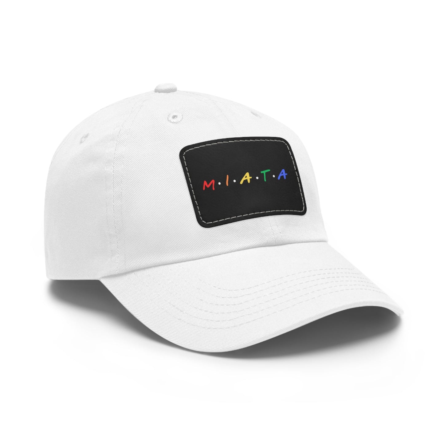 Colorful Miata Dad Hat with Leather Patch