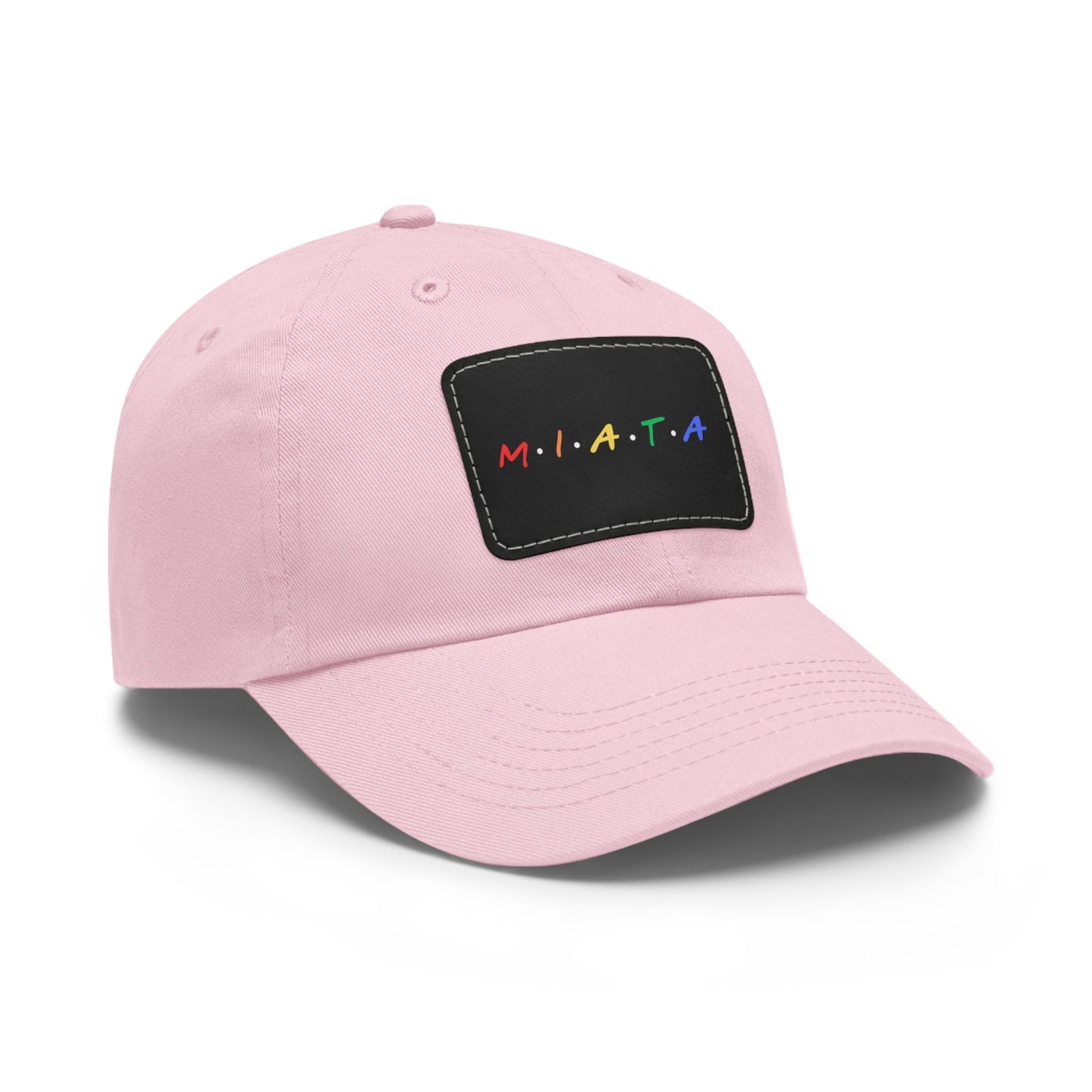 Colorful Miata Dad Hat with Leather Patch