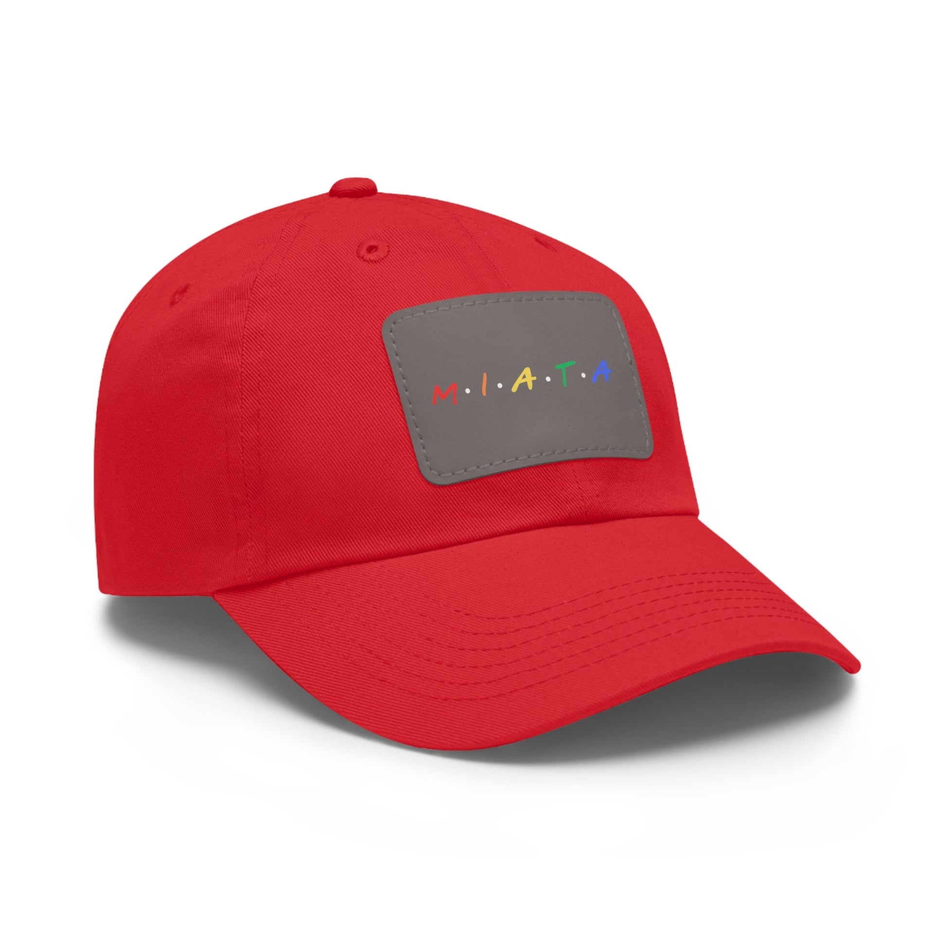 Colorful Miata Dad Hat with Leather Patch