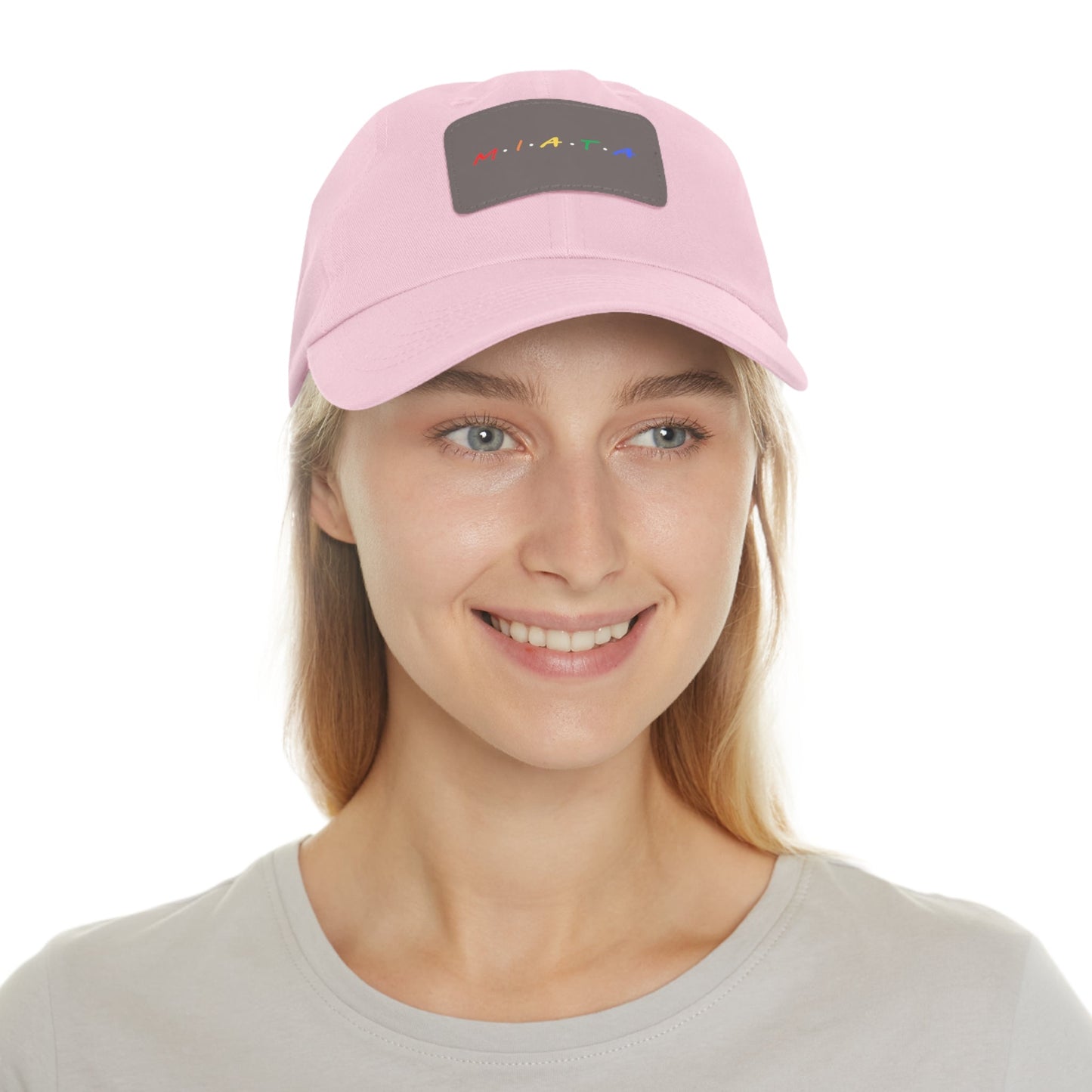 Colorful Miata Dad Hat with Leather Patch