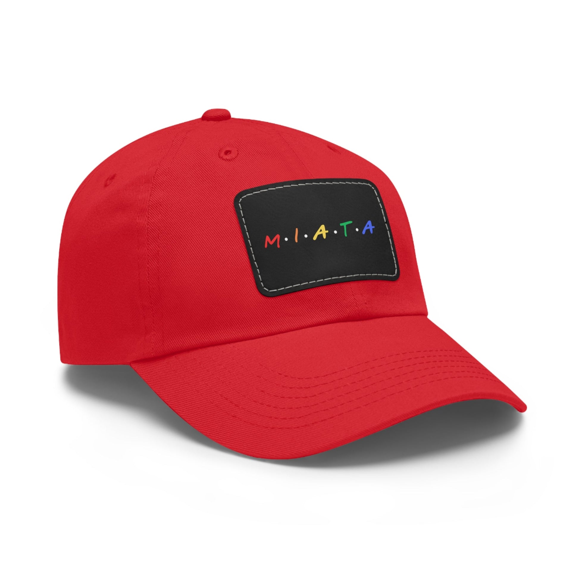 Colorful Miata Dad Hat with Leather Patch