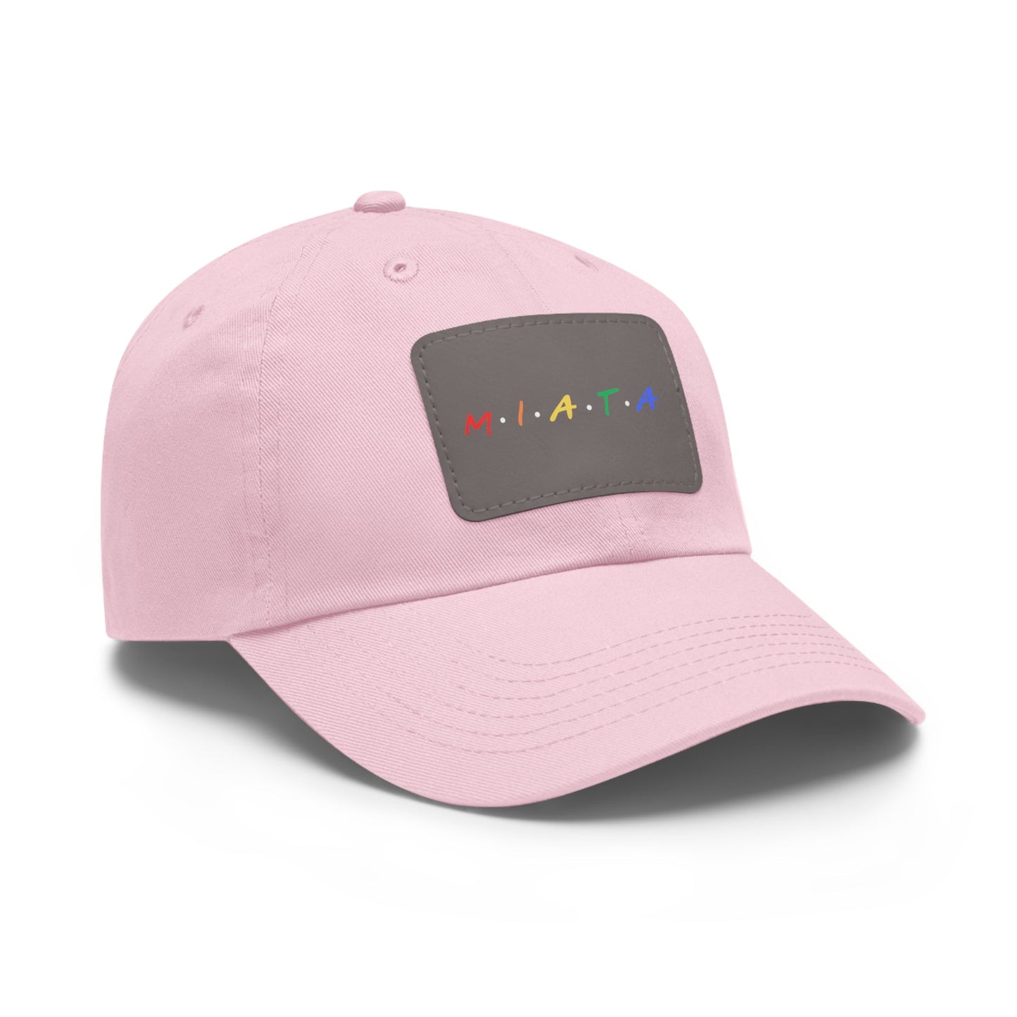 Colorful Miata Dad Hat with Leather Patch