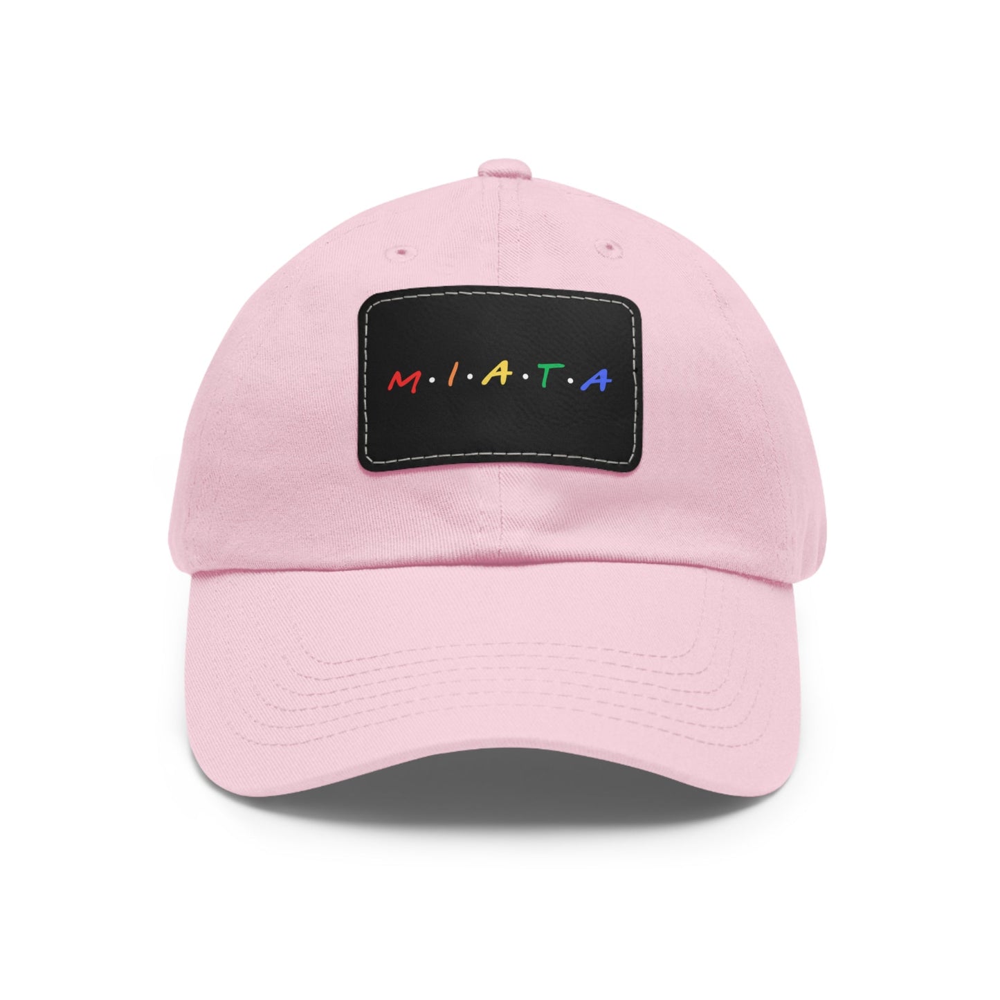 Colorful Miata Dad Hat with Leather Patch