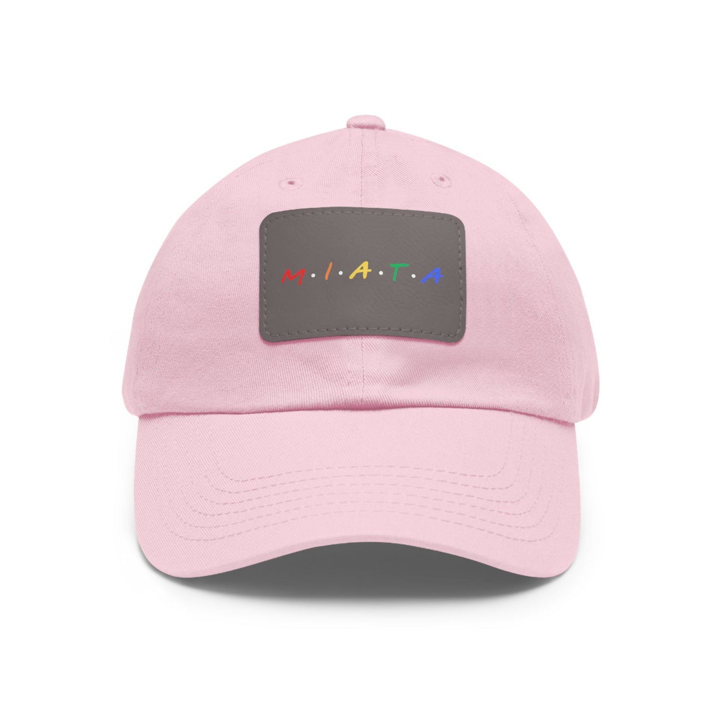 Colorful Miata Dad Hat with Leather Patch