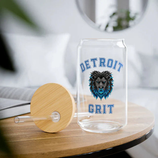 Detroit Lions Grit 16 oz. Sipper Glass