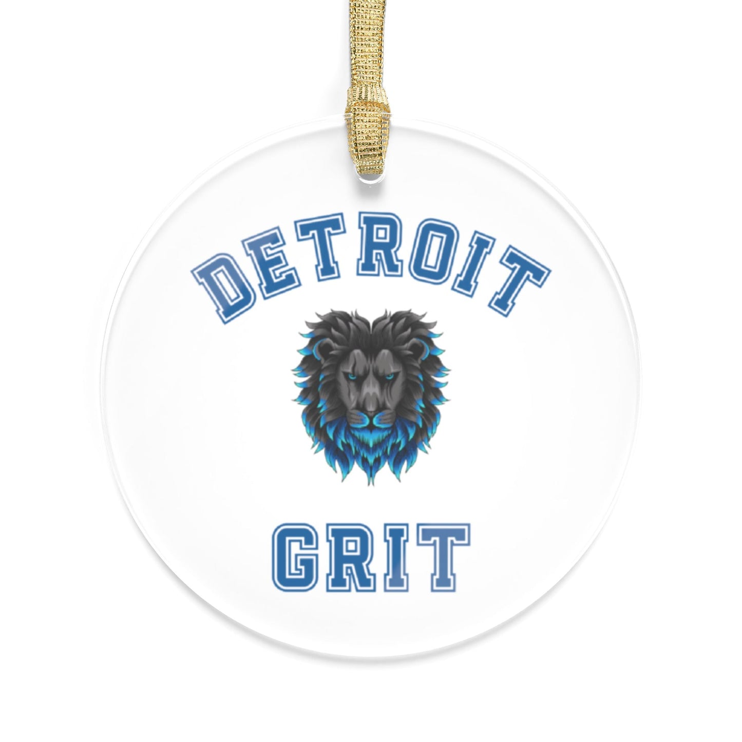 Detroit Lions Grit Acrylic Ornaments