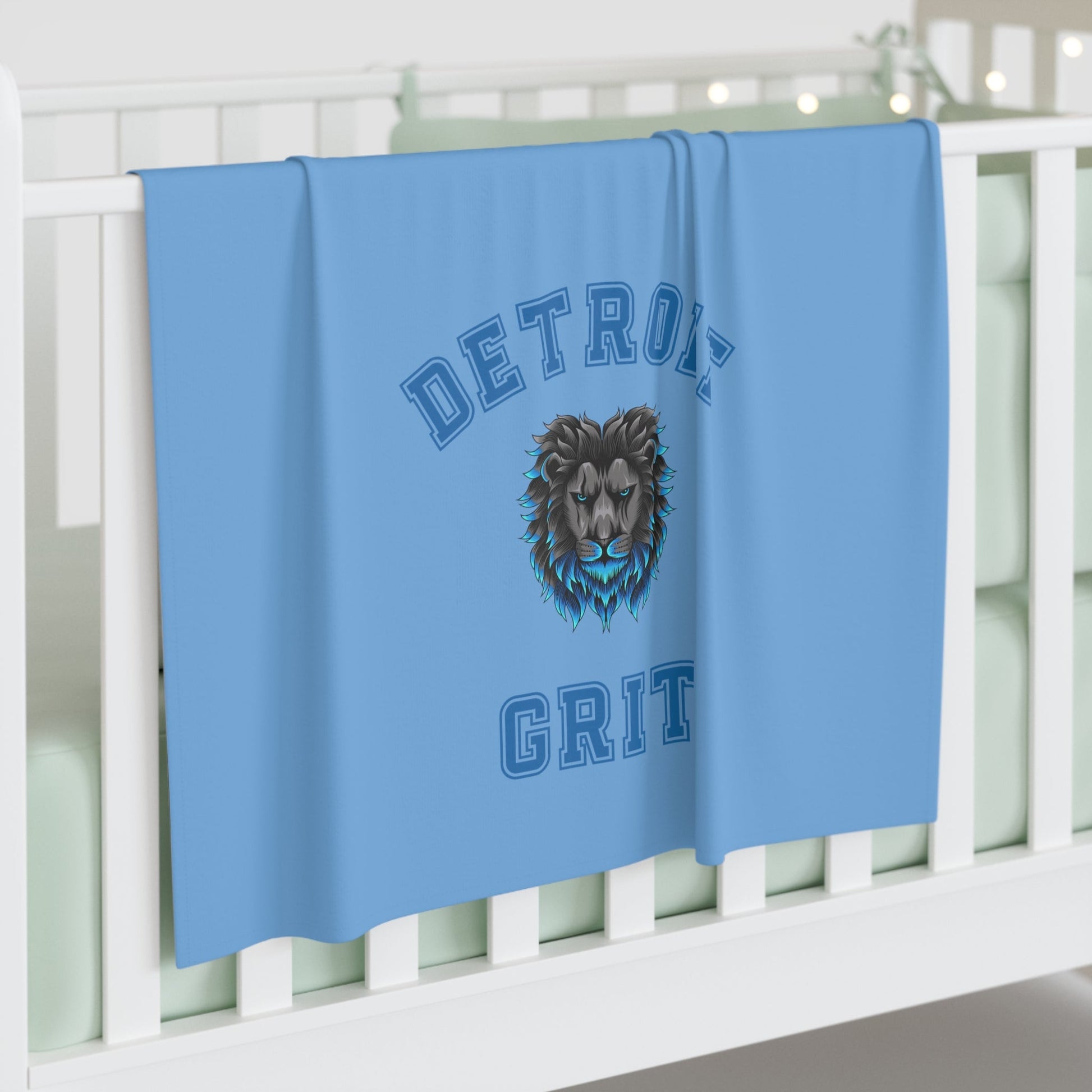 Detroit Lions Grit Baby Swaddle Blanket