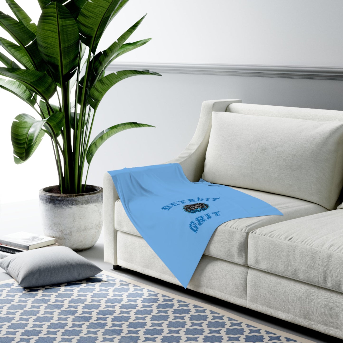 Detroit Lions Grit Baby Swaddle Blanket