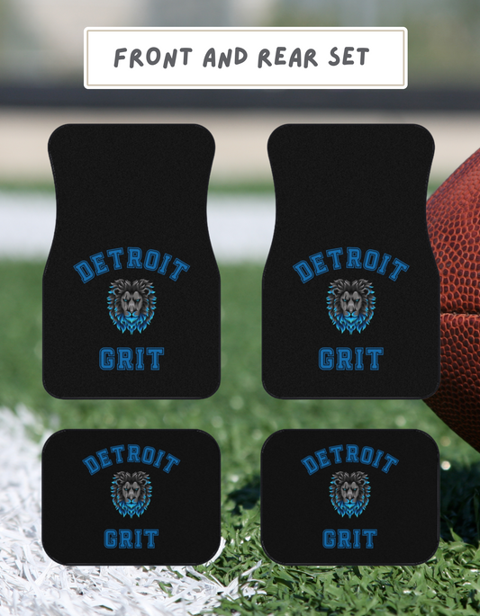 Detroit Lions Grit Car Floor Mats (set of 4)