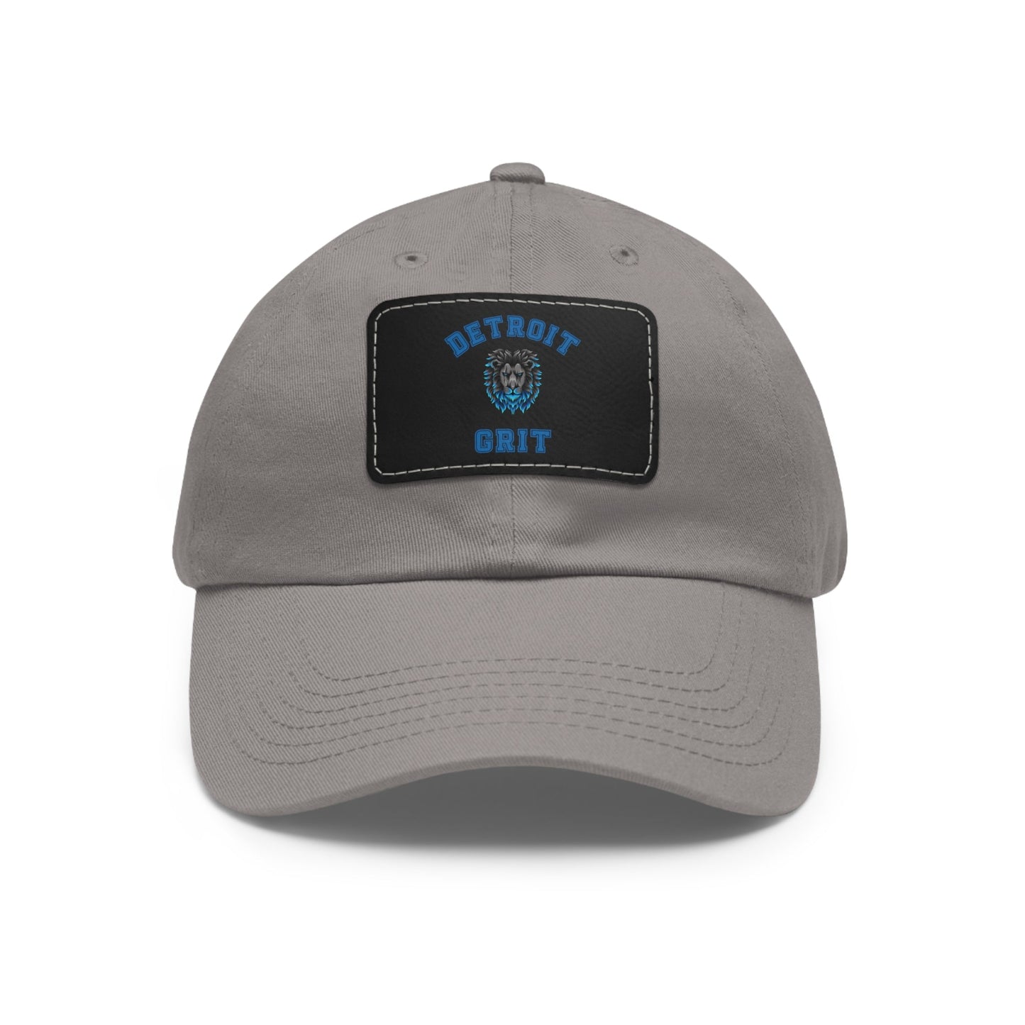 Detroit Lions Grit Dad Hat with Leather Patch