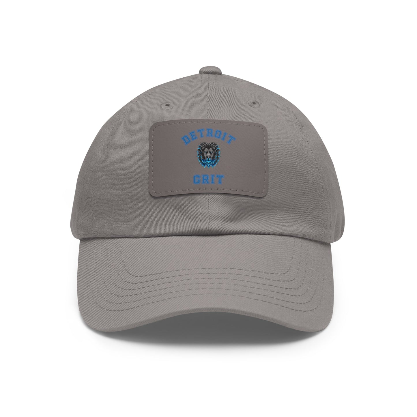 Detroit Lions Grit Dad Hat with Leather Patch