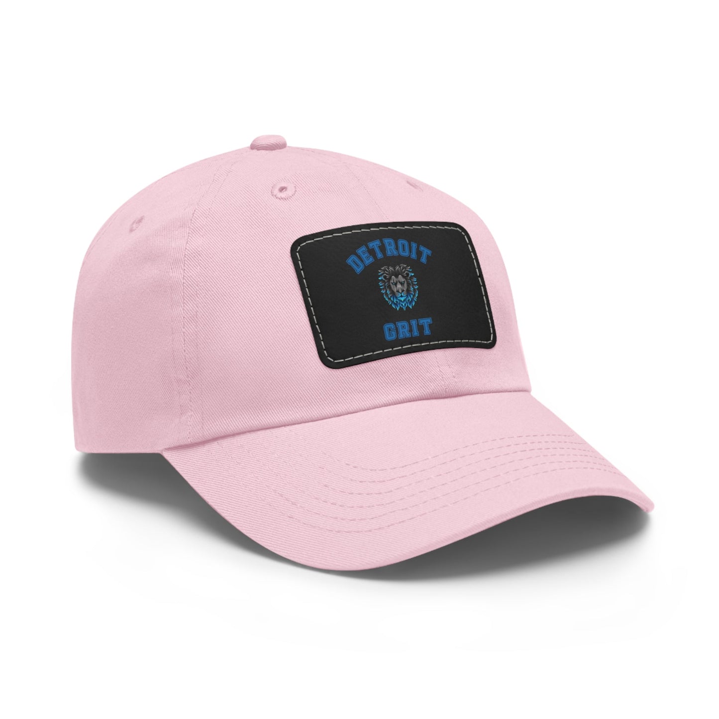 Detroit Lions Grit Dad Hat with Leather Patch