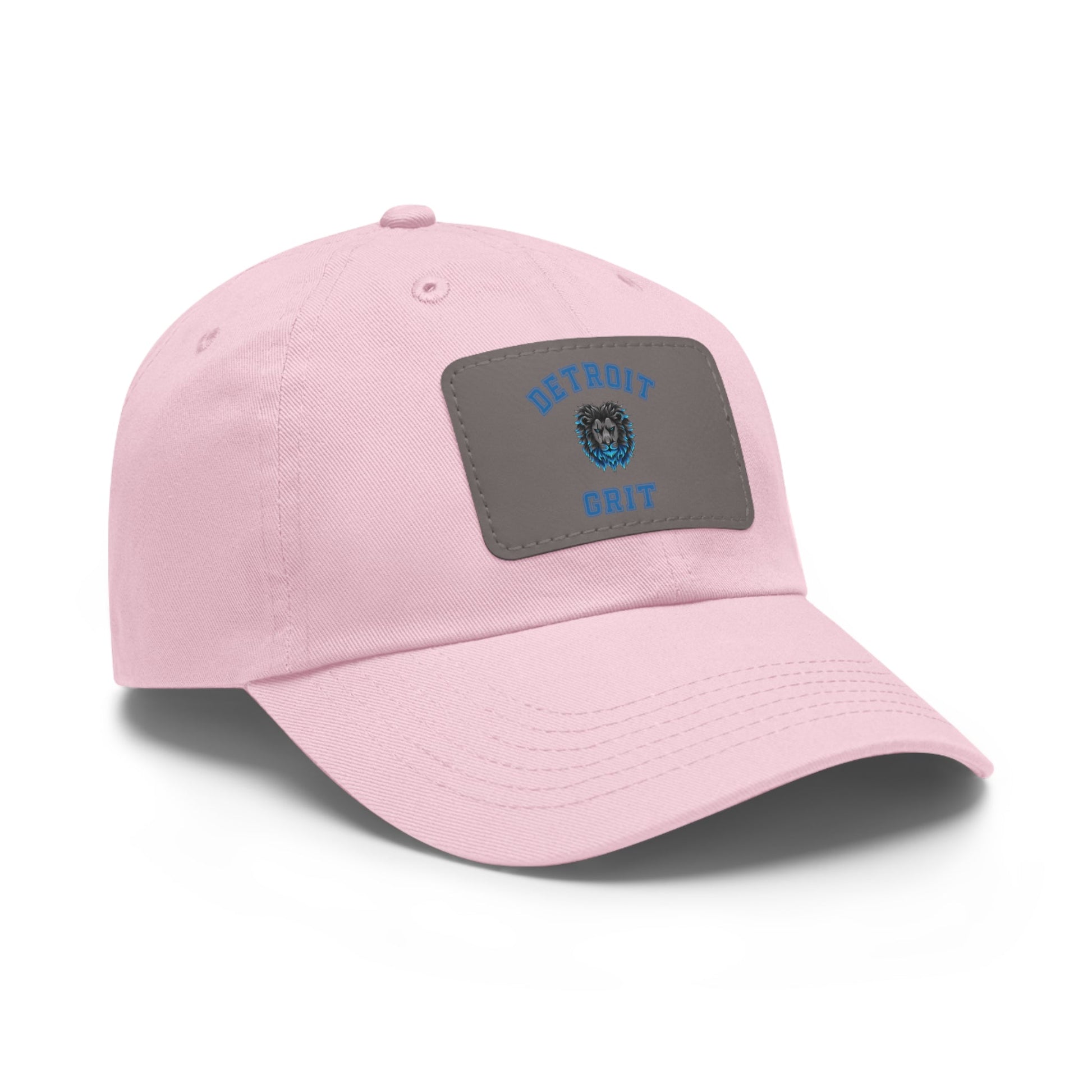 Detroit Lions Grit Dad Hat with Leather Patch