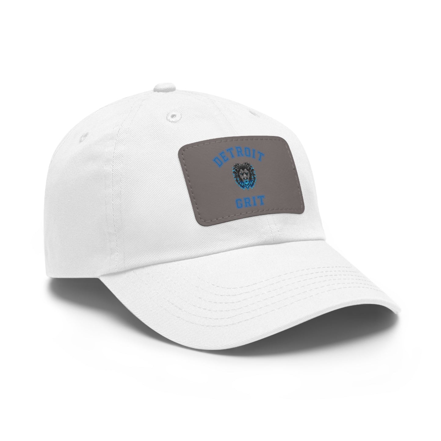 Detroit Lions Grit Dad Hat with Leather Patch