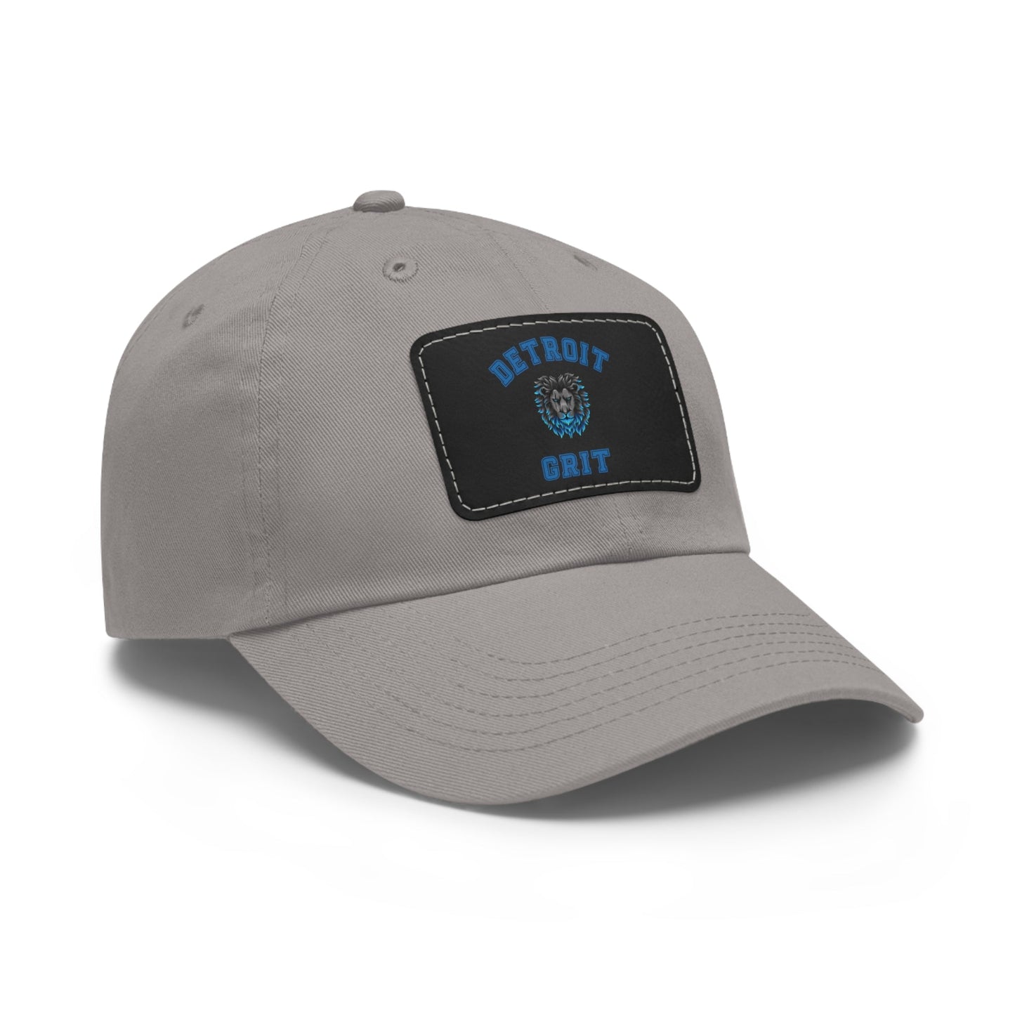 Detroit Lions Grit Dad Hat with Leather Patch