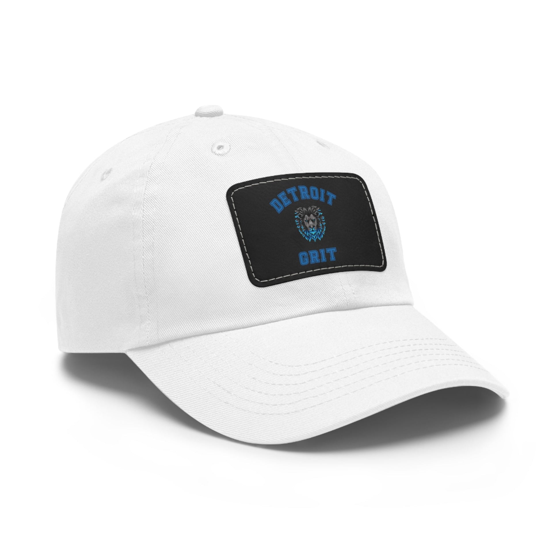 Detroit Lions Grit Dad Hat with Leather Patch