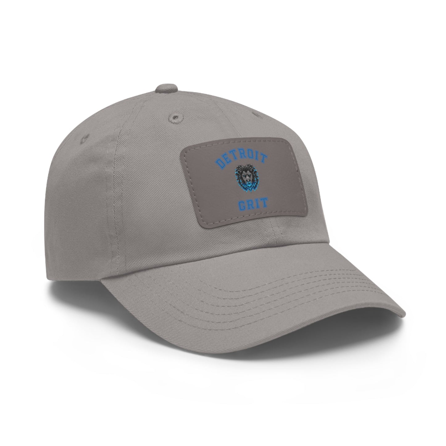 Detroit Lions Grit Dad Hat with Leather Patch