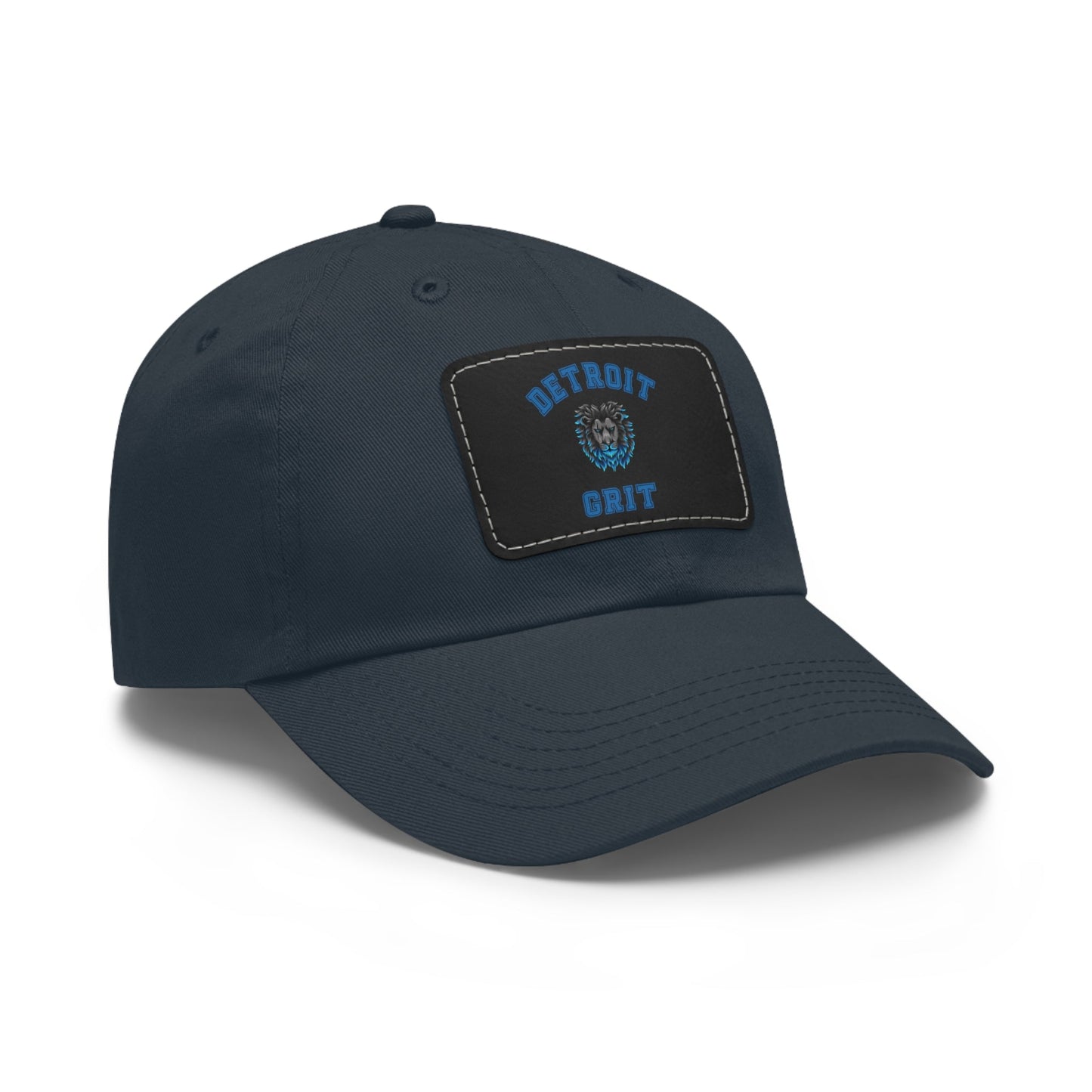 Detroit Lions Grit Dad Hat with Leather Patch