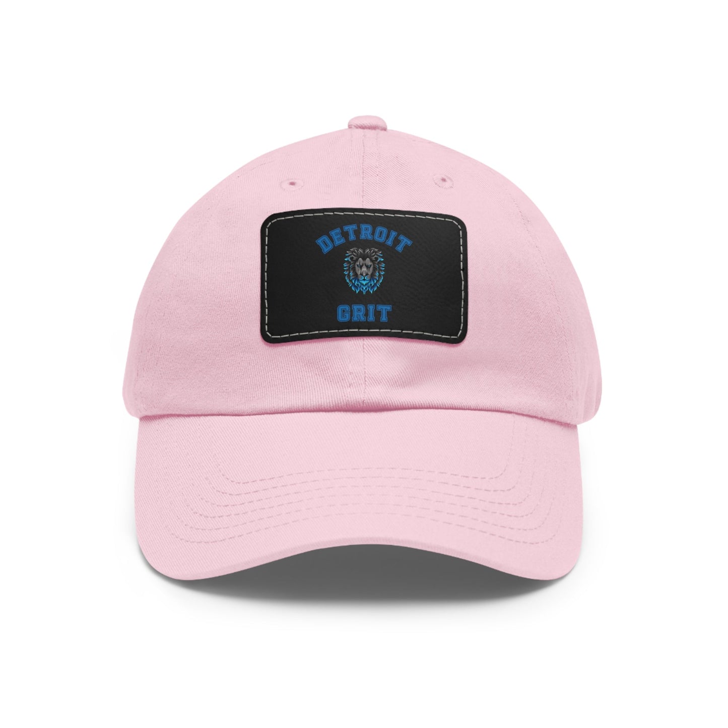 Detroit Lions Grit Dad Hat with Leather Patch